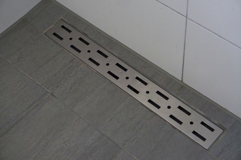 Open Shower with Floor Drain